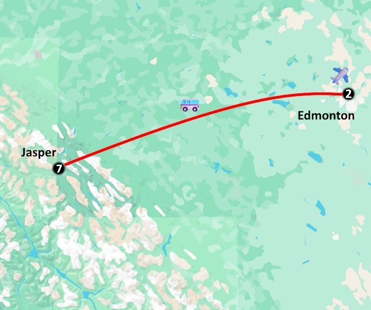 Winteravontuur in Jasper en Edmonton kaartje.jpg