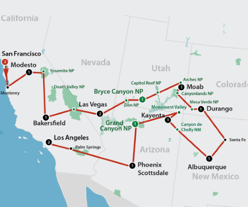 Klik op de afbeelding voor een vergroting autoreis amerika western vistas 001.png