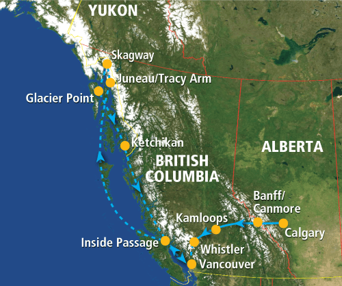 Western Canada & the Inside Passage (16 dagen)
