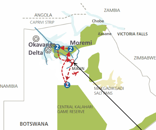 Ker Downey Botswana (9 dagen)