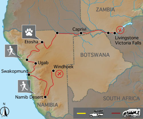 Namibië Zambezi (17 dagen)