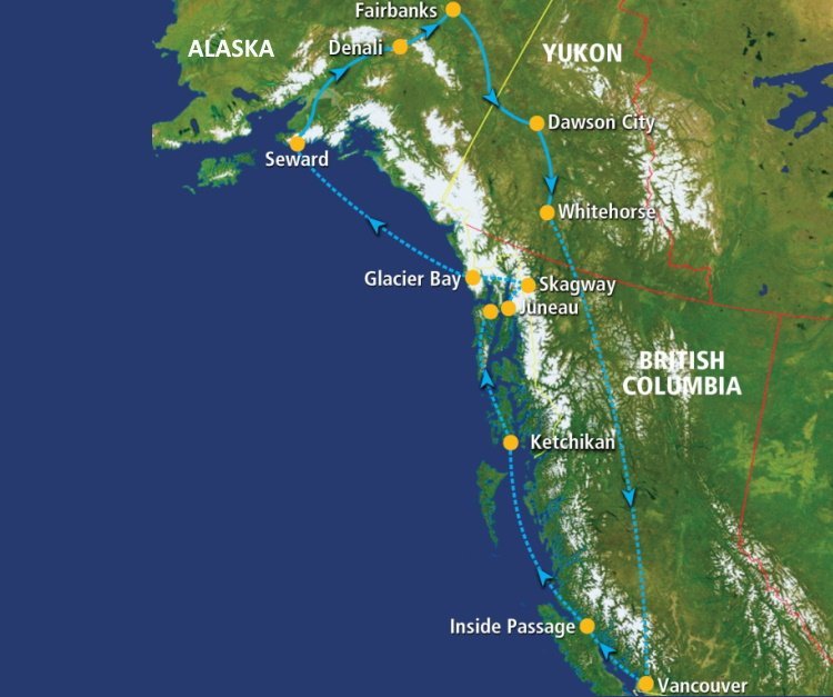 Glaciers and Gold Rush Bonanza (18 dagen)