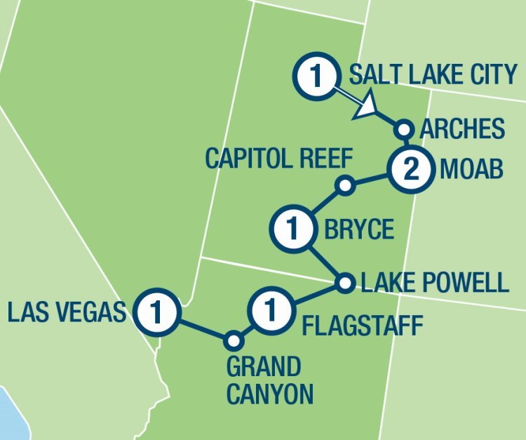 National park treasures (8 dagen)