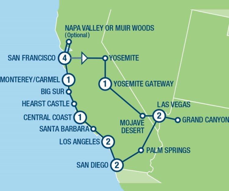 West Coast Insider Small Group (15 dagen)