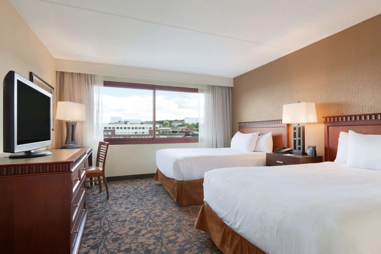 embassy suites by hilton boston waltham kamer 2 bedden.jpg