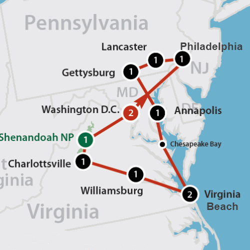 Klik op de afbeelding voor een vergroting Explore the Capital Region Route 2013