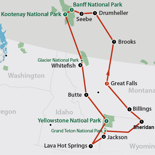 North American Rockies (22 dagen)