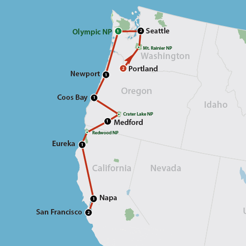 Pacific Northwest Explorer (14 dagen)