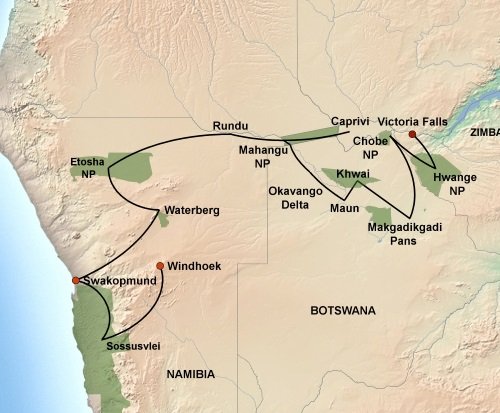 De Trans Afrika Safari (22 dagen) De Trans Afrika Safari (22 dagen)