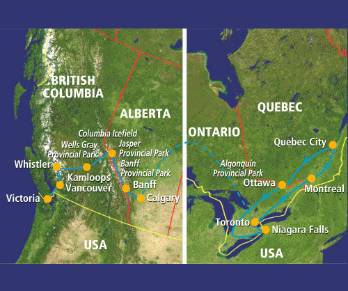 Canadian Contrasts (16 dagen) Canadian Contrasts (16 dagen)