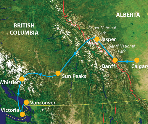 Rockies Trail (11 dagen) Rockies Trail (11 dagen)