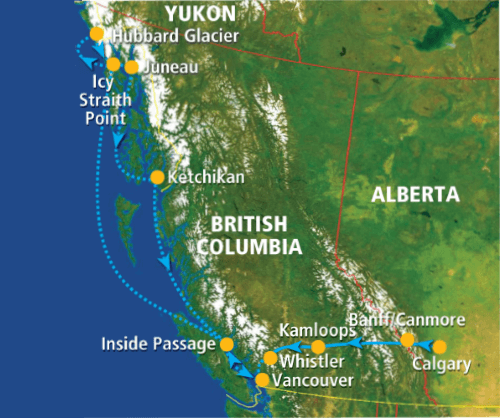 Western Canada & the Inside Passage (17 dagen) Western Canada & the Inside Passage (17 dagen)