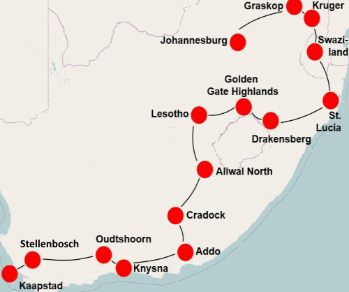Parels van Zuid Afrika (29 dagen) Parels van Zuid Afrika (29 dagen)