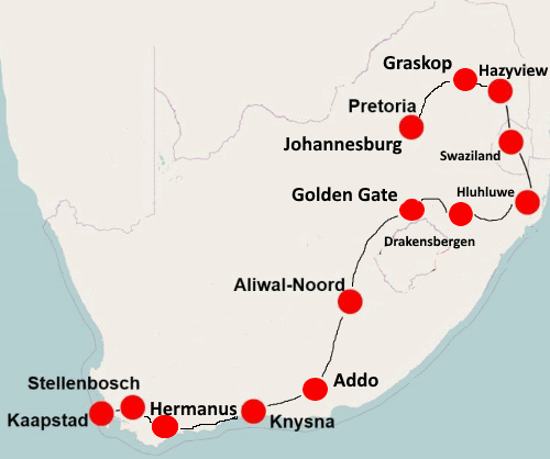 Wonderfull South Africa (22 dagen) Wonderfull South Africa (22 dagen)