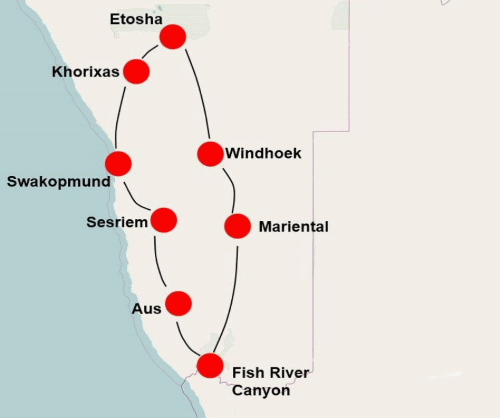 Best of Namibia (17 dagen) Best of Namibia (17 dagen)