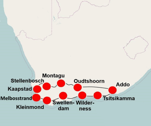 Camperrondreis Zuid-Afrika per camper (17 dagen) - van Kaapstad naar Kaapstad Camperrondreis Zuid-Afrika per camper (17 dagen) - van Kaapstad naar Kaapstad