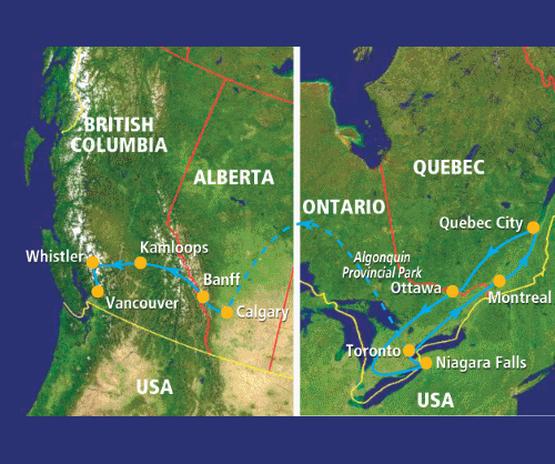 Canadian Contrasts (16 dagen) Canadian Contrasts (16 dagen)