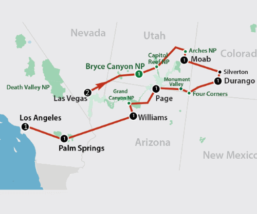 Klik op de afbeelding voor een vergroting Groepsreis Amerika Best of the Canyons 003