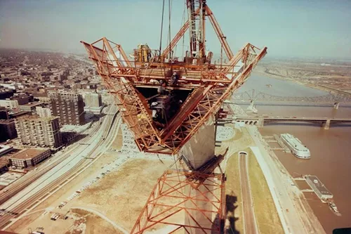 The Gateway Arch - 1965 ©St Louis History Museum