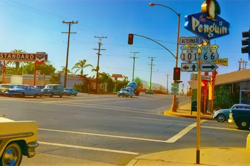 End of Route 66 ©route 66 postcards fb