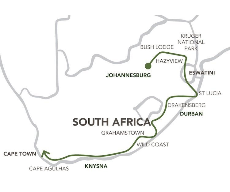 Groepsreis Op avontuur door Zuid-Afrika kaartje.jpg