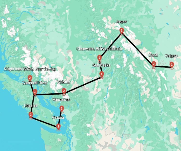 Bergen, Bossen en Beren - De ultieme droomreis door West-Canada (21 dagen)