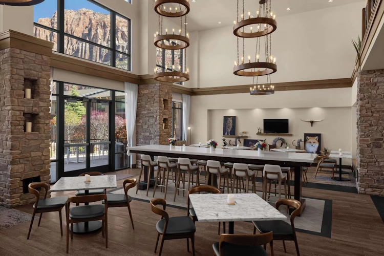 Hampton Inn and Suites Springdale Zion National Park lounge.webp
