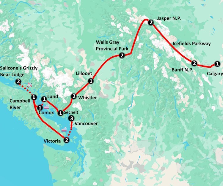Canadian Rockies, Bears & Whales (23 dagen) afbeelding